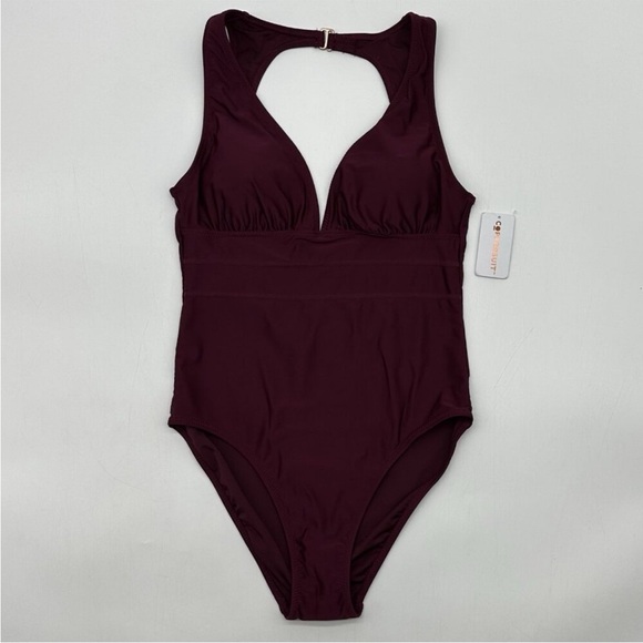 Coppersuit One Piece Merlot Sporty Swimsuit NWT size Small - Picture 8 of 8